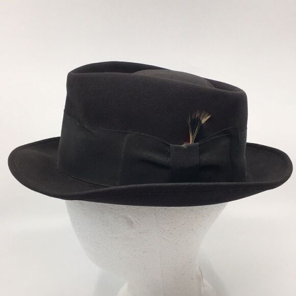 Vintage Lee 5th Avenue Hat Brown Felt - Picture 1 of 16